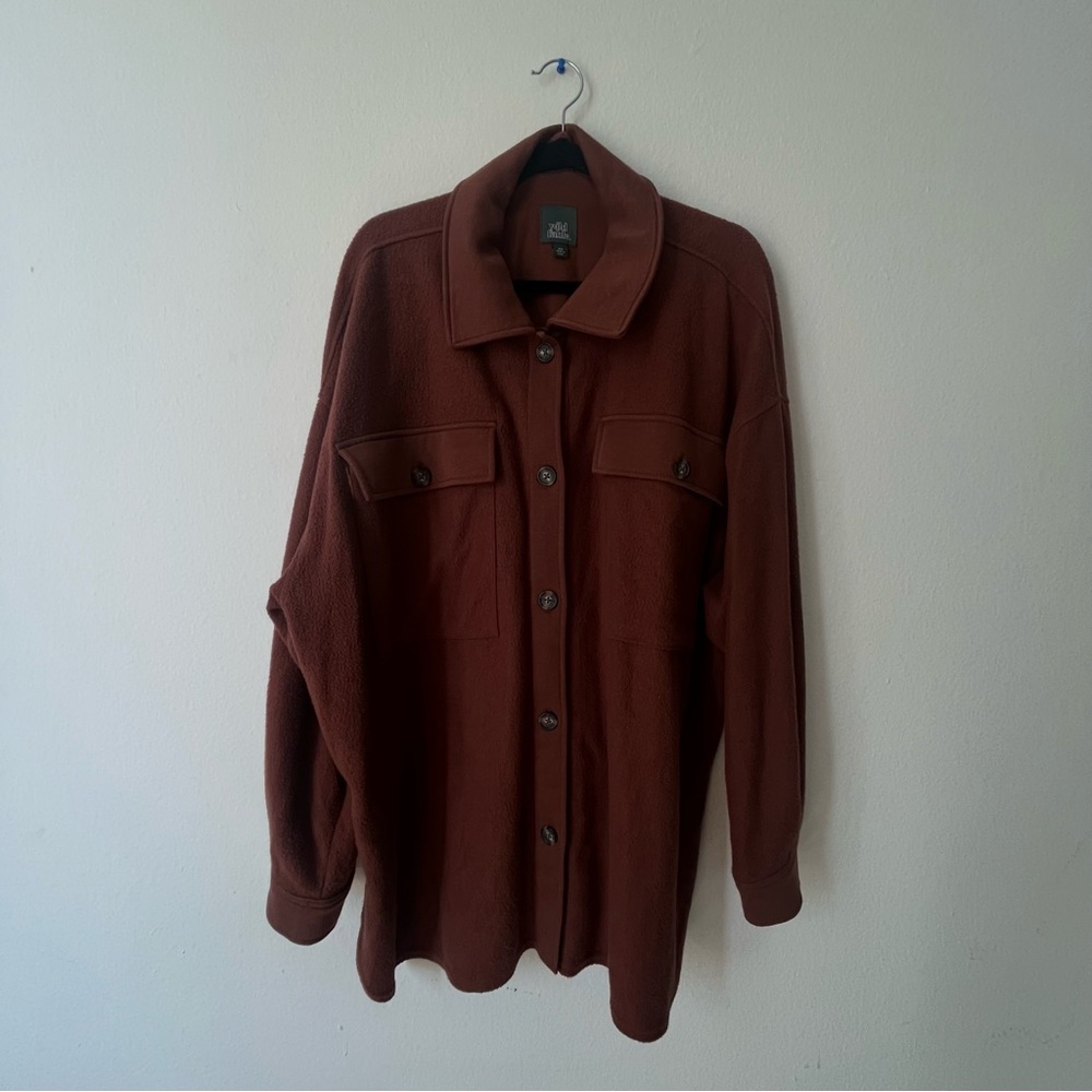Wild Fable Terracotta Shirt Jacket